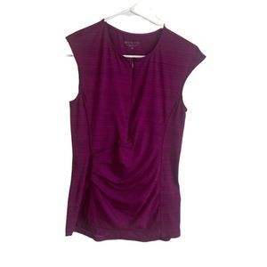 Athleta Tank with Zipper Pocket Purple